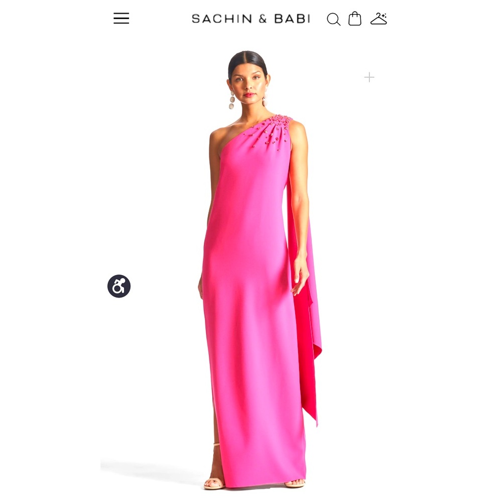 Sachin + Babi Leslie Gown Rose Pink